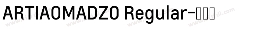 ARTIAOMADZ0 Regular字体转换